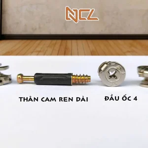 Thân cam đen 2 chi tiết ren dài