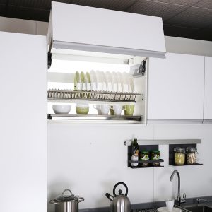 Giá bát cố định (Mã U) 2 tầng Grop dạng V inox mờ, chính hãng loại tốt